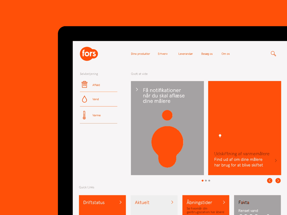 Website for Fors by HEAVY™